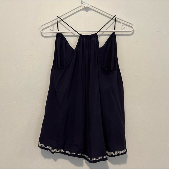 Papaya - Spaghetti Strap Navy Blue Blouse Size S - Picture 7 of 8